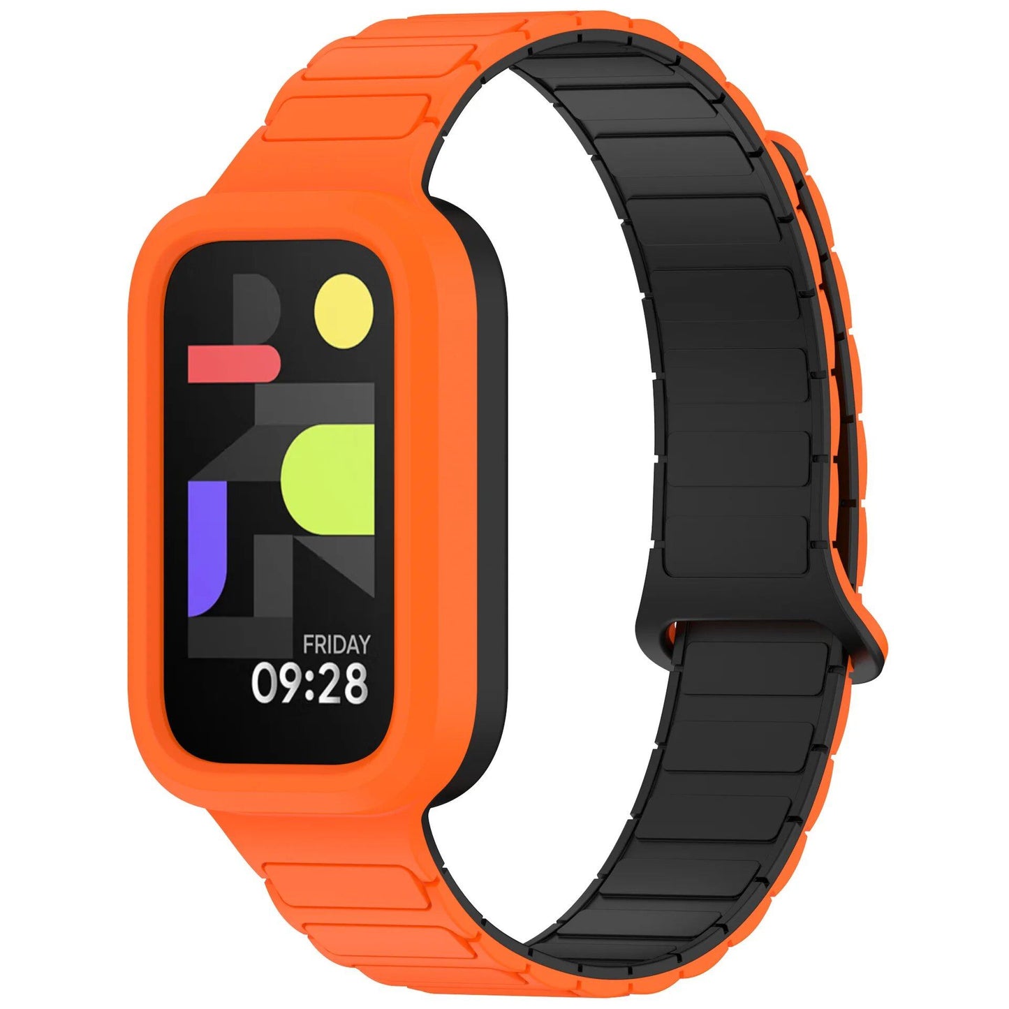 Magnetic Watch Strap for Redmi Band 3, Xiaomi Smart Band 9 Active Wristband, Silicone Strap, Band Color: Parallel Import