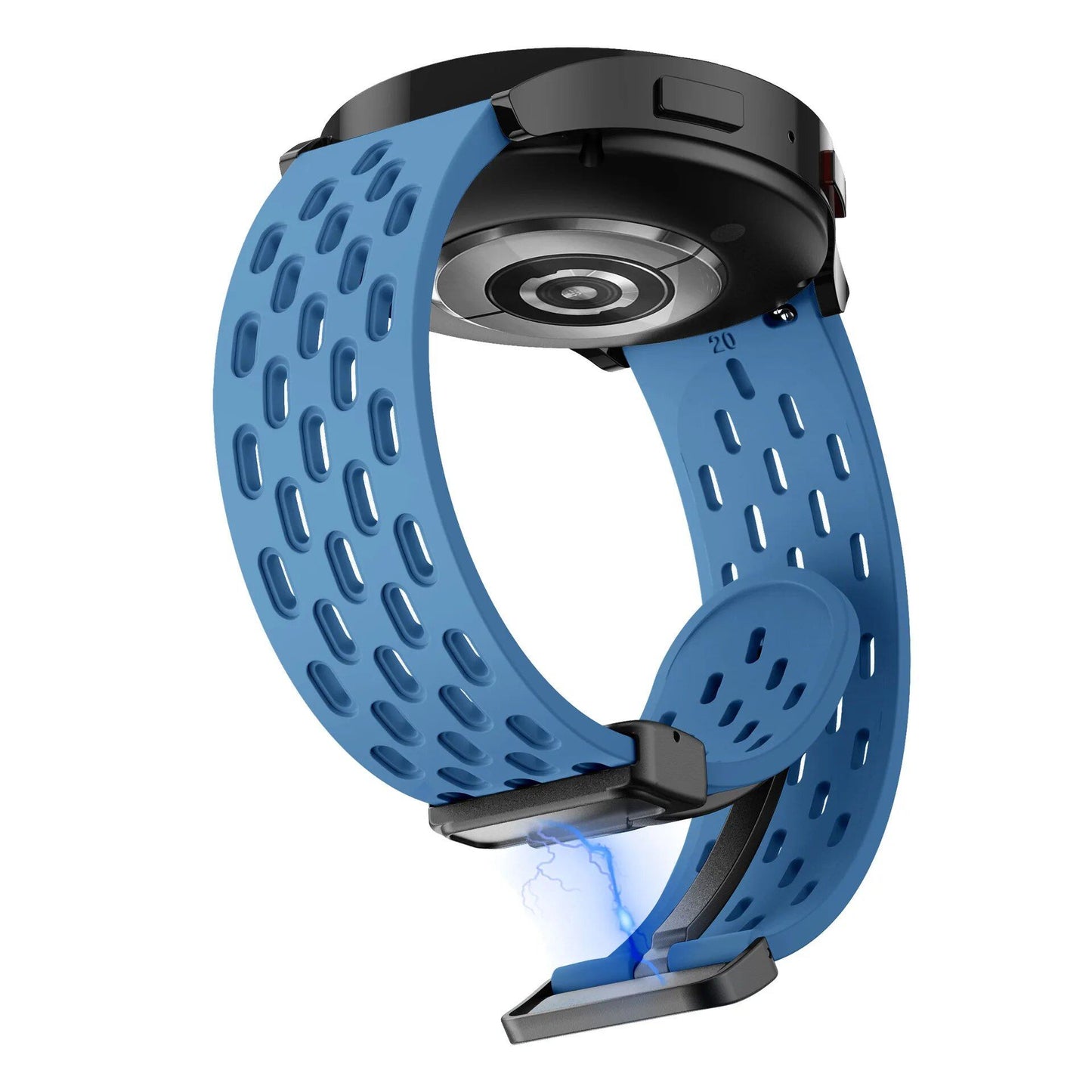 22mm Silicone Sport Strap for Huawei Watch GT 5 Pro/GT5/GT4/GT3/GT2/Watch 4/3 Pro - Magnetic Strap, Band Color: Parallel Import