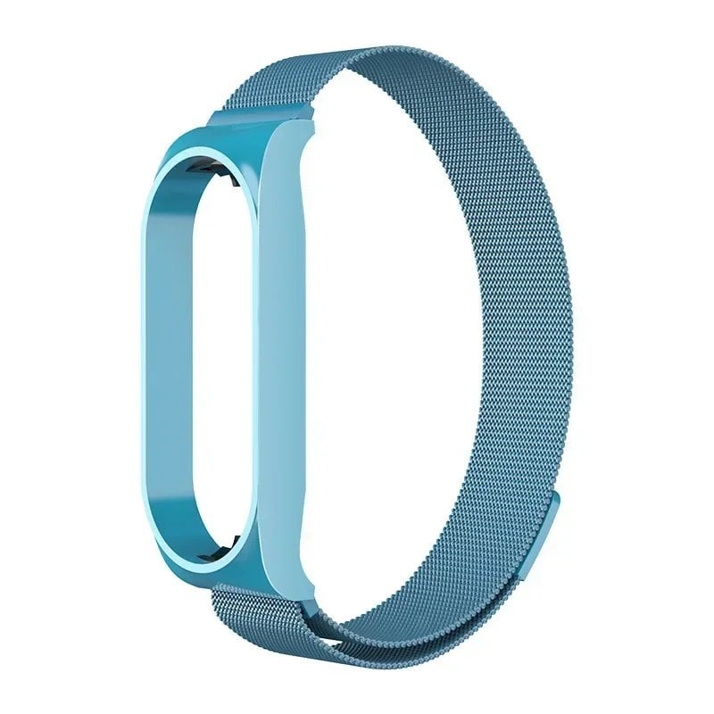 Milanese Loop Strap Compatible with Xiaomi Mi Band 7/6/5/4/3, Stainless Steel Magnetic Bracelet, Metal Wristband for Mi Band 4/3, Size: Mi, Parallel Import