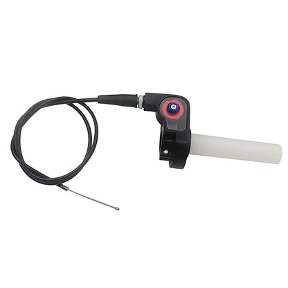1/4" Quick-Turn Throttle Grip Set - Smooth Operation and Secure Grip, Includes 980mm Throttle Cable, for Dirt Bikes and Motocross, Parallel Import