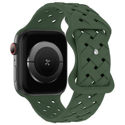 Apple Watch用シリコーンスポーツストラップ - Ultra 2/SE/Series 9/8/7/6/5対応 49mm・46mm・44mm・42mm・41mm・40mm 通気性バンド ;発送元: 並行輸入品